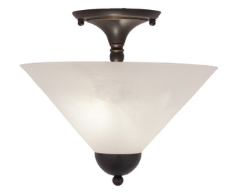 Toltec Lighting - 120-DG-2121 - Two Light Semi-Flush Mount - Any - Dark Granite