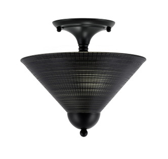 Toltec Lighting - 120-MB-4009 - Two Light Semi-Flush Mount - Semi-Flushes - Matte Black