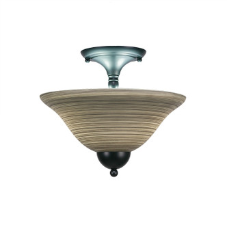 Toltec Lighting - 120-MB-604 - Two Light Semi-Flush Mount - Any - Matte Black