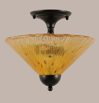 Toltec Lighting - 120-MB-774 - Two Light Semi-Flush Mount - Any - Matte Black