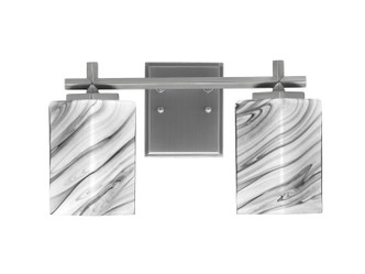 Toltec Lighting - 1212-GP-549 - Two Light Bath Bar - Franklin - Graphite