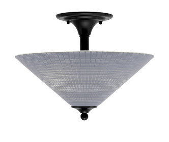 Toltec Lighting - 121-MB-4012 - Two Light Semi-Flush Mount - Semi-Flushes - Matte Black