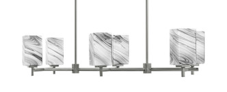 Toltec Lighting - 1226-GP-549 - Six Light Island Pendant - Franklin - Graphite