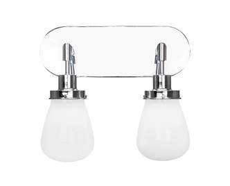 Toltec Lighting - 1232-CH-470 - Two Light Bath Bar - Meridian - Chrome