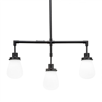 Toltec Lighting - 1243-DG-470 - Three Light Island Pendant - Meridian - Dark Granite