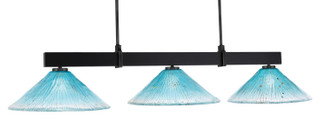 Toltec Lighting - 1253-MB-715 - Three Light Bar - Wellington - Matte Black
