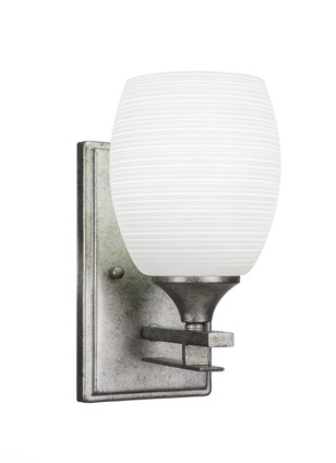 Toltec Lighting - 131-AS-4021 - One Light Wall Sconce - Uptowne - Aged Silver