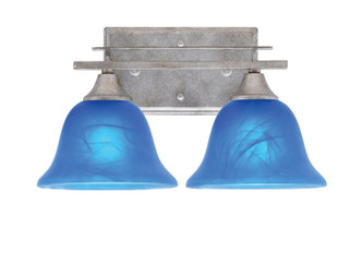 Toltec Lighting - 132-AS-4155 - Two Light Bath Bar - Uptowne - Aged Silver