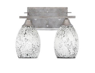 Toltec Lighting - 132-AS-4165 - Two Light Bath Bar - Uptowne - Aged Silver