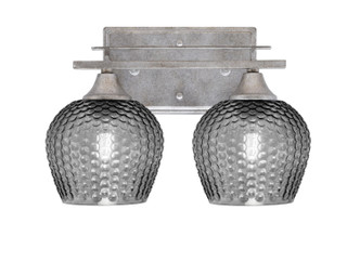 Toltec Lighting - 132-AS-4602 - Two Light Bath Bar - Uptowne - Aged Silver