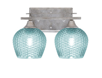Toltec Lighting - 132-AS-4605 - Two Light Bath Bar - Uptowne - Aged Silver