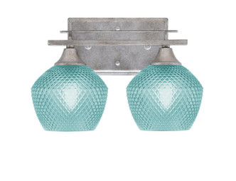 Toltec Lighting - 132-AS-4625 - Two Light Bath Bar - Uptowne - Aged Silver