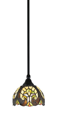 Toltec Lighting - 23-MB-9945 - One Light Mini Pendant - Stem - Matte Black