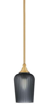 Toltec Lighting - 23-NAB-4252 - One Light Mini Pendant - Stem - New Age Brass