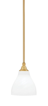 Toltec Lighting - 23-NAB-4761 - One Light Mini Pendant - Stem - New Age Brass