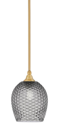 Toltec Lighting - 23-NAB-4902 - One Light Mini Pendant - Stem - New Age Brass