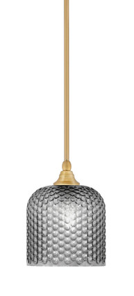 Toltec Lighting - 23-NAB-4912 - One Light Mini Pendant - Stem - New Age Brass