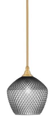 Toltec Lighting - 23-NAB-4922 - One Light Mini Pendant - Stem - New Age Brass