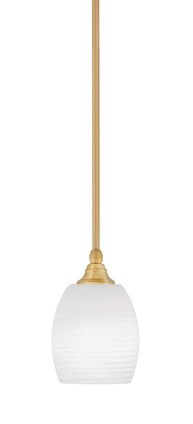 Toltec Lighting - 23-NAB-615 - One Light Mini Pendant - Stem - New Age Brass
