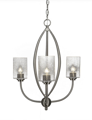 Toltec Lighting - 2413-BN-300 - Three Light Chandelier - Marquise - Brushed Nickel