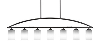 Toltec Lighting - 2437-DG-310 - Seven Light Billiard/Island - Marquise - Dark Granite
