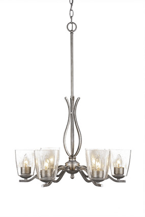 Toltec Lighting - 246-AS-461 - Six Light Chandelier - Revo - Aged Silver