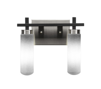 Toltec Lighting - 2512-MBBN-601 - Two Light Bath Bar - Salinda - Matte Black & Brushed Nickel
