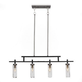 Toltec Lighting - 2534-MBBN-600 - Four Light Bar - Salinda - Matte Black & Brushed Nickel