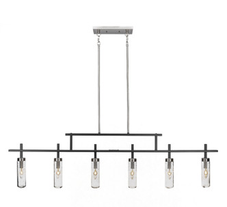 Toltec Lighting - 2536-MBBN-600 - Six Light Bar - Salinda - Matte Black & Brushed Nickel
