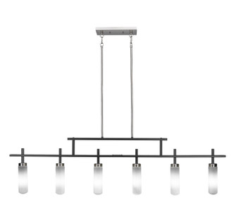 Toltec Lighting - 2536-MBBN-601 - Six Light Bar - Salinda - Matte Black & Brushed Nickel