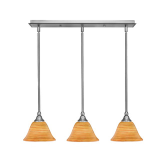 Toltec Lighting - 25-BN-454 - Three Light Linear Pendalier - Any - Brushed Nickel