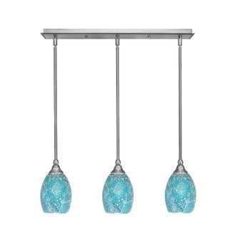 Toltec Lighting - 25-BN-5055 - Three Light Linear Pendalier - Any - Brushed Nickel