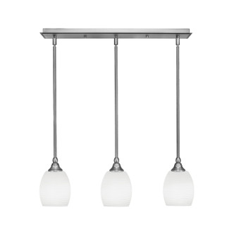 Toltec Lighting - 25-BN-615 - Three Light Linear Pendalier - Any - Brushed Nickel