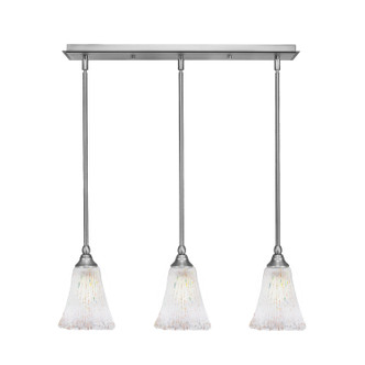 Toltec Lighting - 25-BN-721 - Three Light Linear Pendalier - Any - Brushed Nickel