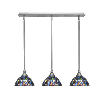 Toltec Lighting - 25-BN-9955 - Three Light Linear Pendalier - Any - Brushed Nickel