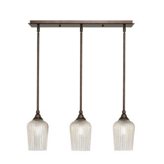 Toltec Lighting - 25-BRZ-4253 - Three Light Linear Pendalier - Stem - Bronze