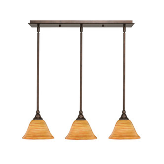 Toltec Lighting - 25-BRZ-454 - Three Light Multi Light Mini Pendant - Any - Bronze
