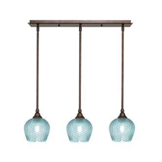 Toltec Lighting - 25-BRZ-4605 - Three Light Linear Pendalier - Stem - Bronze