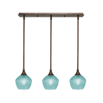 Toltec Lighting - 25-BRZ-4625 - Three Light Linear Pendalier - Stem - Bronze