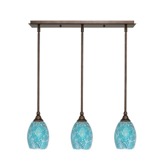 Toltec Lighting - 25-BRZ-5055 - Three Light Linear Pendalier - Any - Bronze