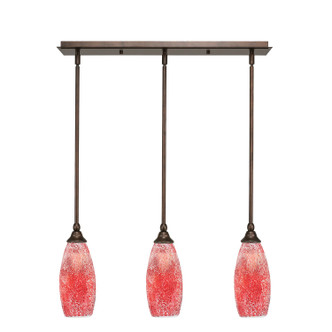 Toltec Lighting - 25-BRZ-5066 - Three Light Linear Pendalier - Any - Bronze