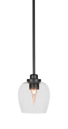 Toltec Lighting - 2601-MB-4810 - One Light Mini Pendant - Odyssey - Matte Black