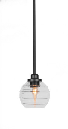 Toltec Lighting - 2601-MB-5110 - One Light Mini Pendant - Odyssey - Matte Black
