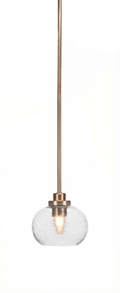 Toltec Lighting - 2601-NAB-202 - One Light Mini Pendant - Odyssey - New Age Brass