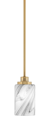 Toltec Lighting - 2601-NAB-3009 - One Light Mini Pendant - Odyssey - New Age Brass
