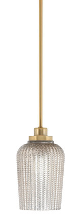 Toltec Lighting - 2601-NAB-4253 - One Light Mini Pendant - Odyssey - New Age Brass