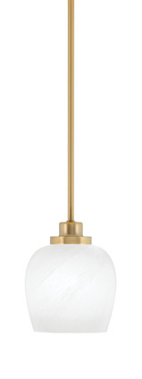 Toltec Lighting - 2601-NAB-4811 - One Light Mini Pendant - Odyssey - New Age Brass
