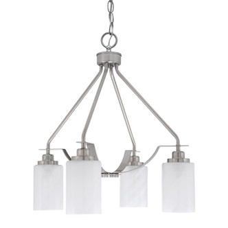 Toltec Lighting - 2604-BN-3001 - Four Light Chandelier - Odyssey - Brushed Nickel