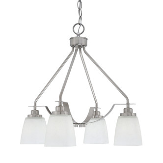 Toltec Lighting - 2604-BN-460 - Four Light Chandelier - Odyssey - Brushed Nickel