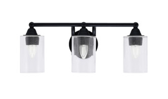 Toltec Lighting - 3423-MB-300 - Three Light Bath Bar - Paramount - Matte Black